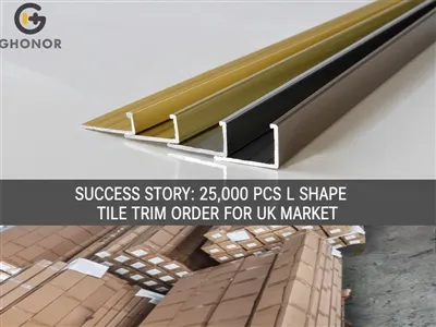 成功事例: 英国市場向けに 25,000 個の L 字型タイル トリムの注文 |ゴナー