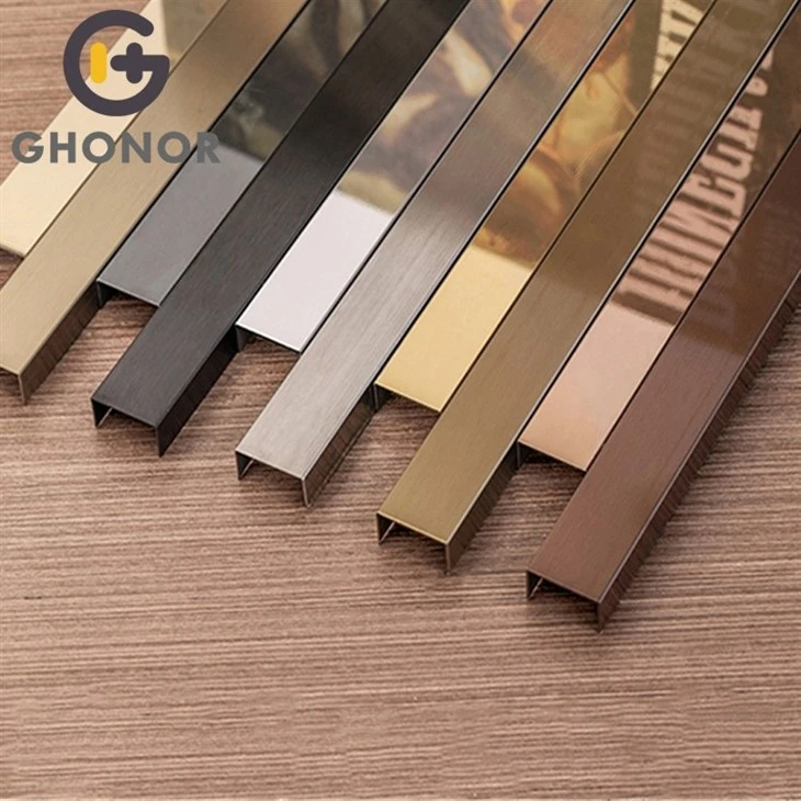 Stainless-Steel-U trim for wall